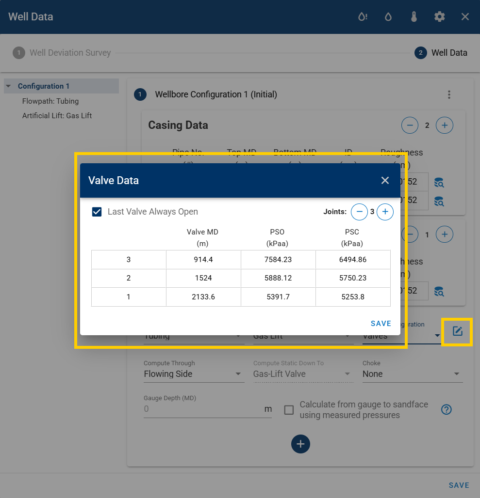 GasLiftValveData